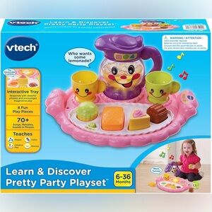 VTech Learn & Discover Pretty Party Playset  6-36 Month Baby Toddler Pretend Toy